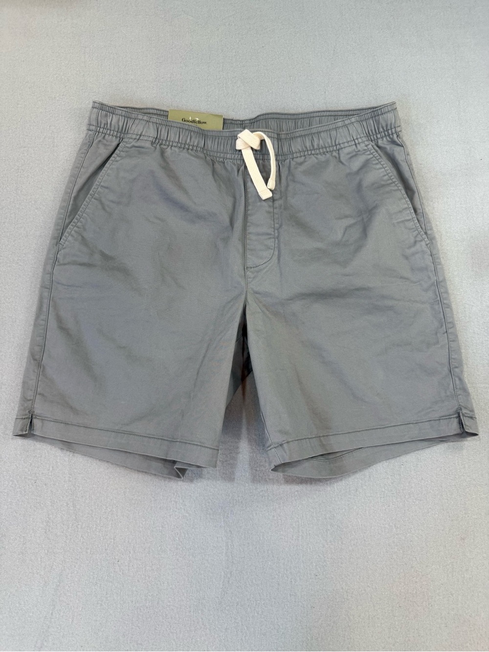 Goodfellow & Co Gray Pull-On Cotton Shorts with Drawstring